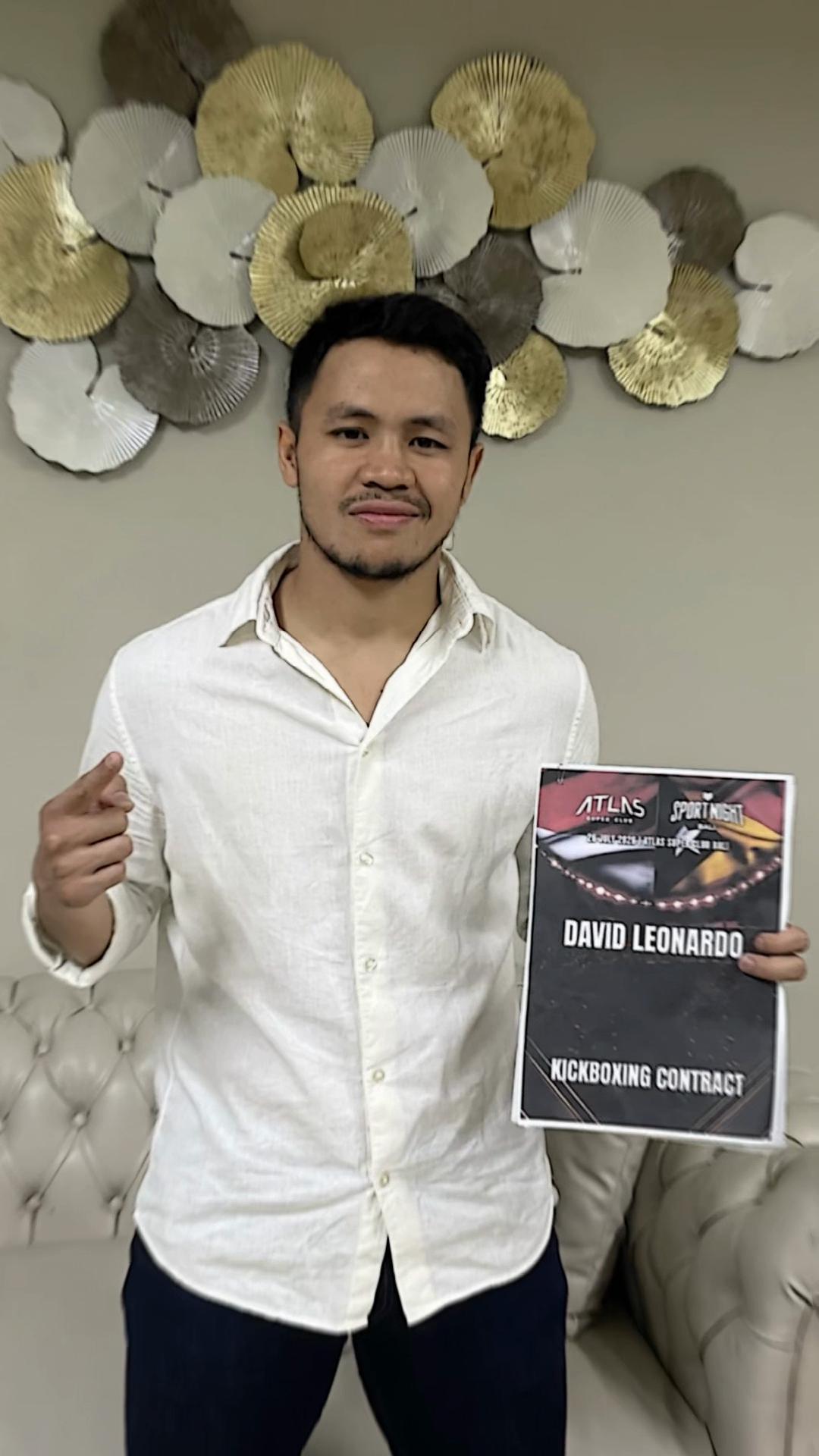 David Leonardo Officially Signs Contract for HSN Vol. 10 #holywingssportnight #holywingssportshow