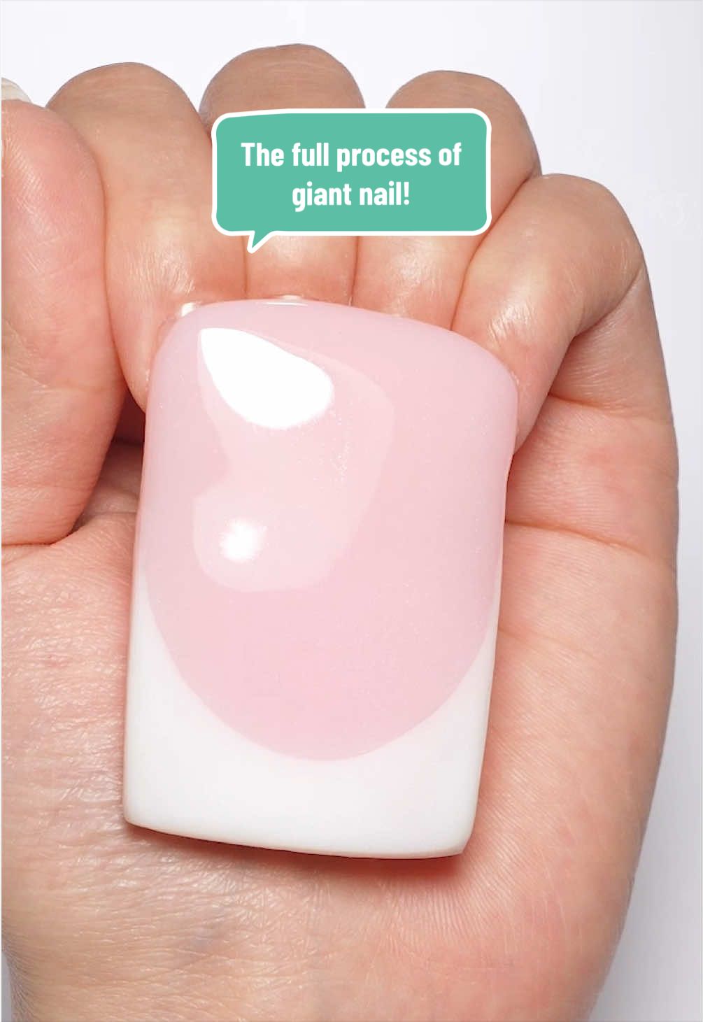 Unlock the full process of giant nail!😍 With four nail tips and polygel, you can make this giant nail! I also designed french style! 💅🏻  💖Explore more nail inspiration to spark your creativity! #melodysusie #diynails #nailtok #nailtutorial #frenchnails 