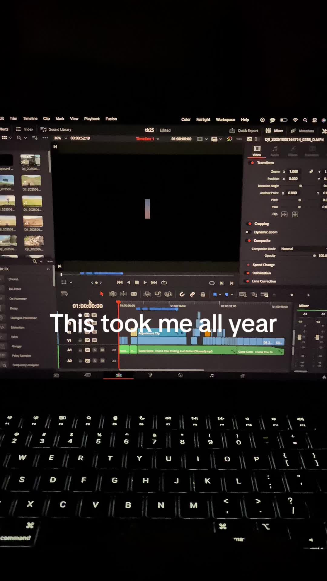 I would do anything in that fusion page #videoediting #davinciresolve #videography #colorgrading #montage 