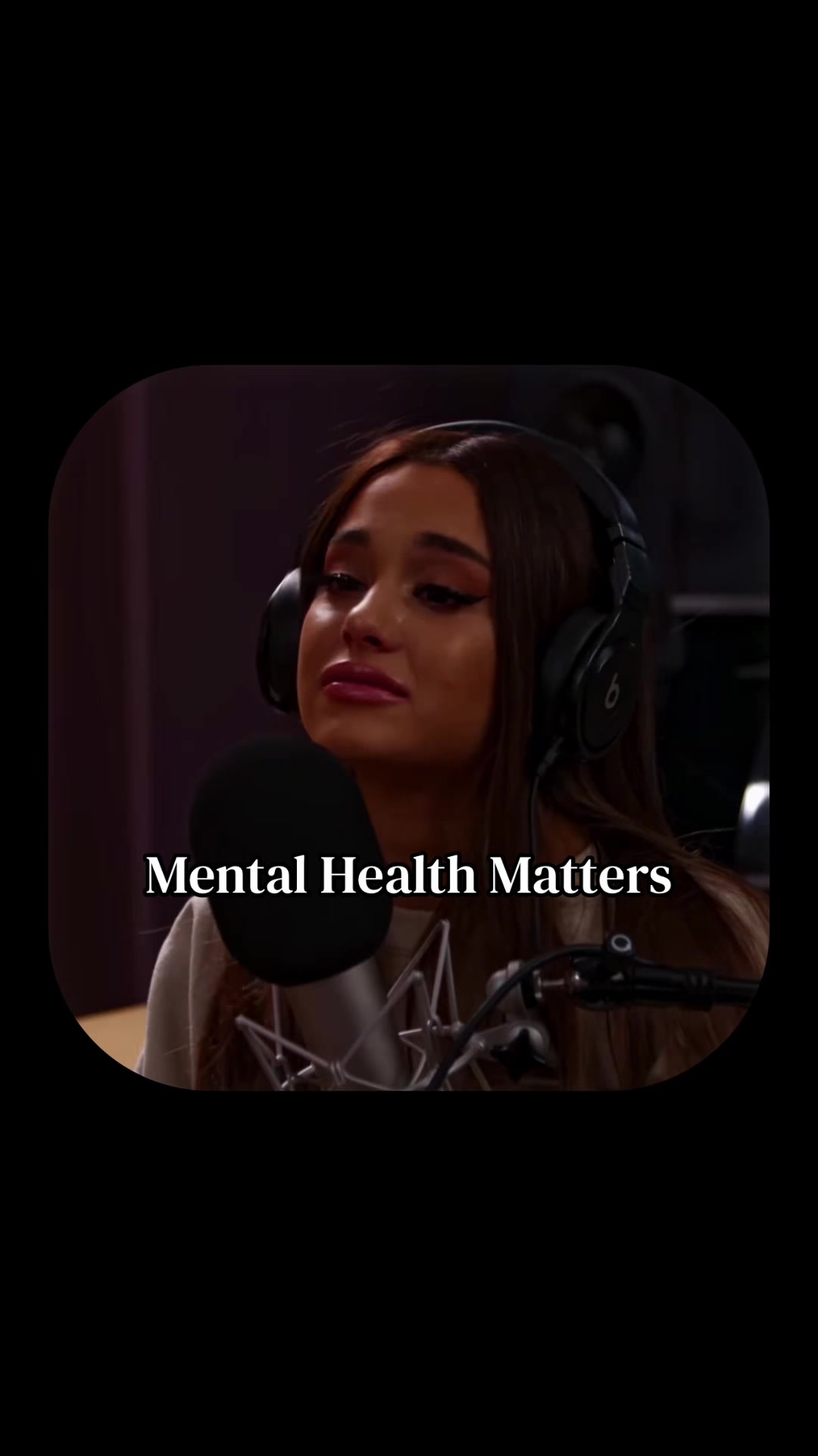 Mental Health is so important. ❤️ Credit: @arianagrande  #MentalHealth #mentalhealthmatters #MentalHealthAwareness #selflove #real 