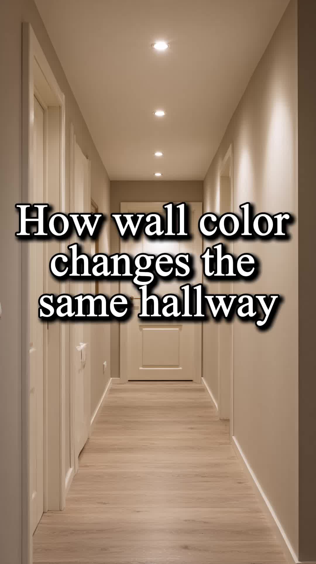 How Wall Color Changes a Hallway Interior (Design Experiment) Same hallway. Same layout. Different wall colors. This video shows how wall color alone can completely change the feeling of a hallway — from brighter and wider to warmer, calmer, or more dramatic. A simple design experiment that proves why wall color matters more than you think. #InteriorDesign #WallColor #HomeDesign 