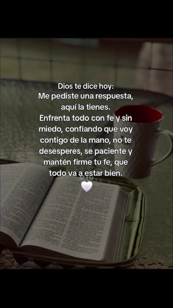 Dios responde solo confía 🙏 