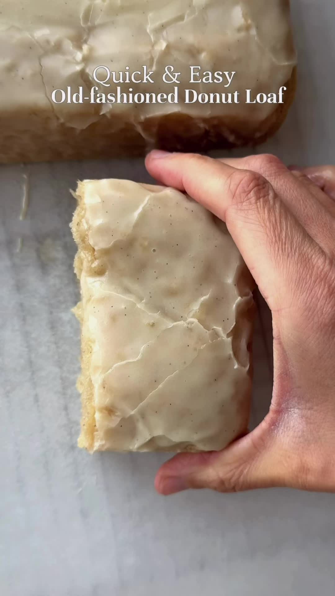 Click the link in my bio for ALL recipes 😍 Brands I ♥️  @Forager Project  @lovemysilk  @King Arthur Baking  🍩recipe with FULL details - click the link in my bio. The one below is condensed. Old Fashioned Loaf Ingredients * 255 g King Arthur Gluten-Free Measure for Measure Flour (1:1) * 15 g cornstarch * 10 g baking powder * 1/2 tsp baking soda * 3/4 tsp fine sea salt * 250 g organic cane sugar * 4 g finely ground psyllium husk powder * 1/4 tsp ground nutmeg * 140 g plain unsweetened yogurt of choice * 50 g sour cream of choice * 120 g milk of choice * 2 tbsp apple cider vinegar * 130 g neutral oil * 2 tsp vanilla bean paste Instructions 1. Preheat 375°F. Line 2 loaf pans. 2. Whisk dry. 3. Whisk wet. 4. Combine until smooth. 5. Rest 10 min. 6. Divide between pans, smooth tops. 7. Rest 5 min. 8. Bake 12 min, reduce to 325°F, bake 40–55 min. 9. Bake until moist crumbs / 200–203°F internal temp. 10. Cool completely. Classic Vanilla Donut Glaze Ingredients * 240 g powdered sugar, sifted * 28 g butter of choice, melted * 2–3 tbsp milk of choice * 1 tsp vanilla bean paste * Pinch fine sea salt Instructions 1. Whisk until smooth. 2. Add milk as needed until ribboning. Assembly 1. Cool loaves completely. 2. Dip or spoon glaze over tops. 3. Let excess drip off. 4. Set until glaze firms. #oldfashioned #donuts #glutenfreedessert 