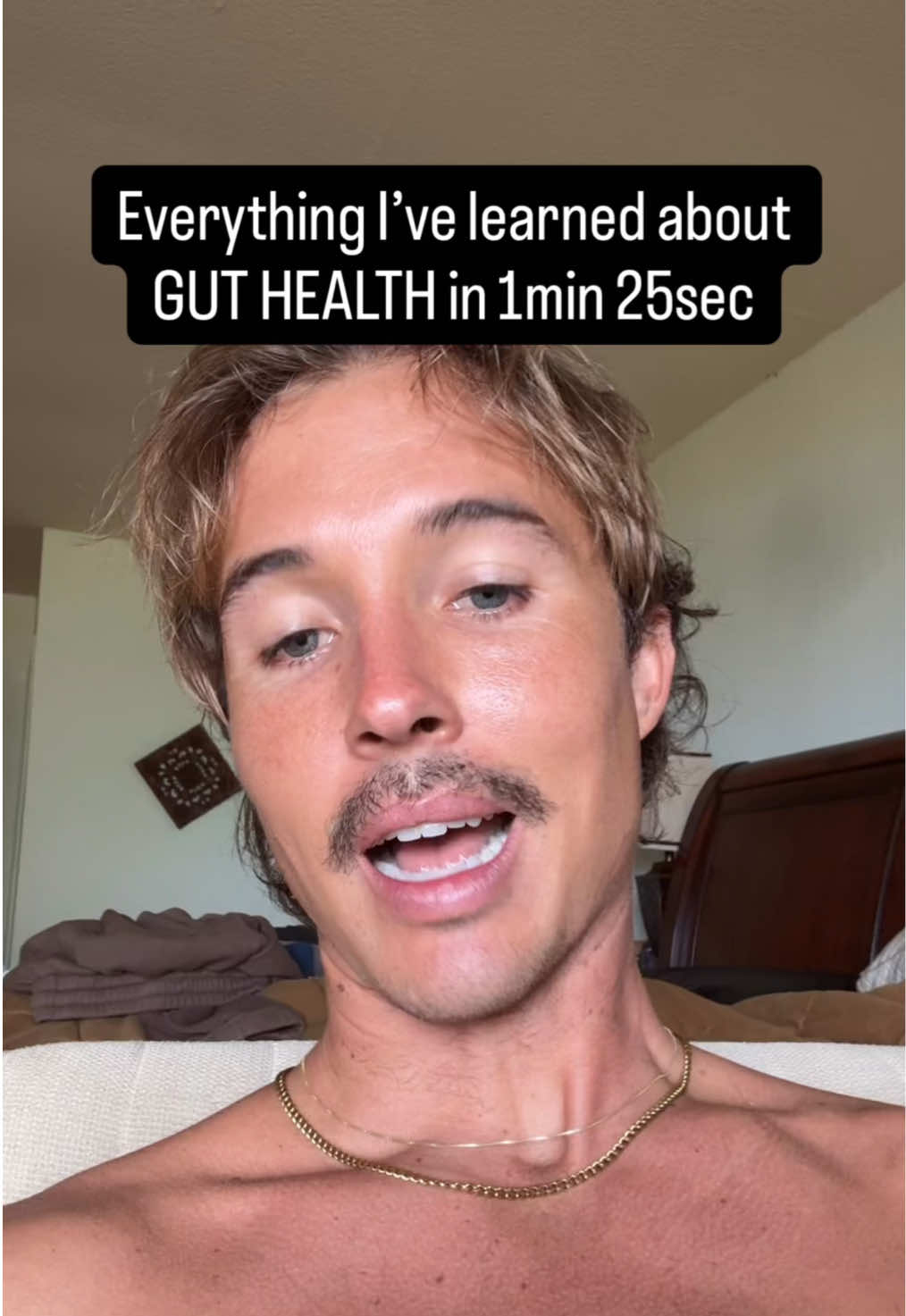 Everything I know about gut health in 1 min 25 sec