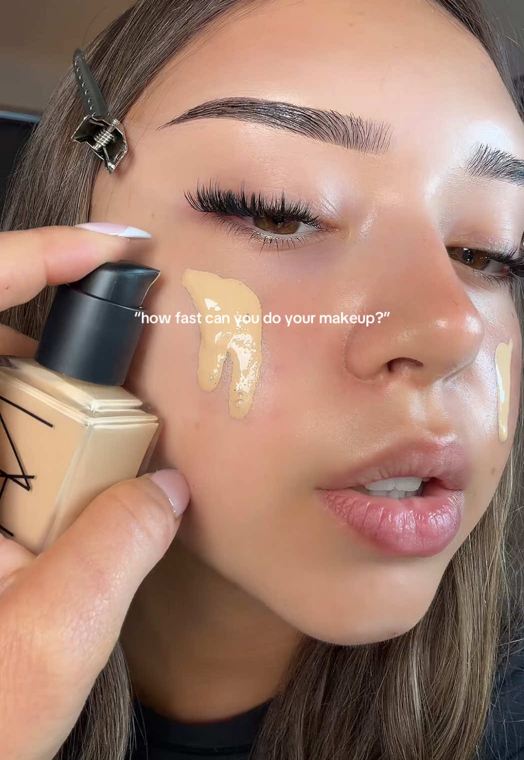 products used: @milkmakeup Hydro Grip Primer @NARS Cosmetics Radiant Creamy Concealer - Medium 0 Nars Natural Radiant Longwear Foundation - Fiji @Morphe Cosmetics Cheek Thrills Bronze & Tone Duo - Amalfi Coast  Nars The Multiple Blush - Behave @Huda Beauty Easy Bake Loose Baking & Setting Powder - Poundcake  @REFY Blurring Lipliner - Umber Nars Powder Blush - Orgasm #makeuptutorial #fullglam 