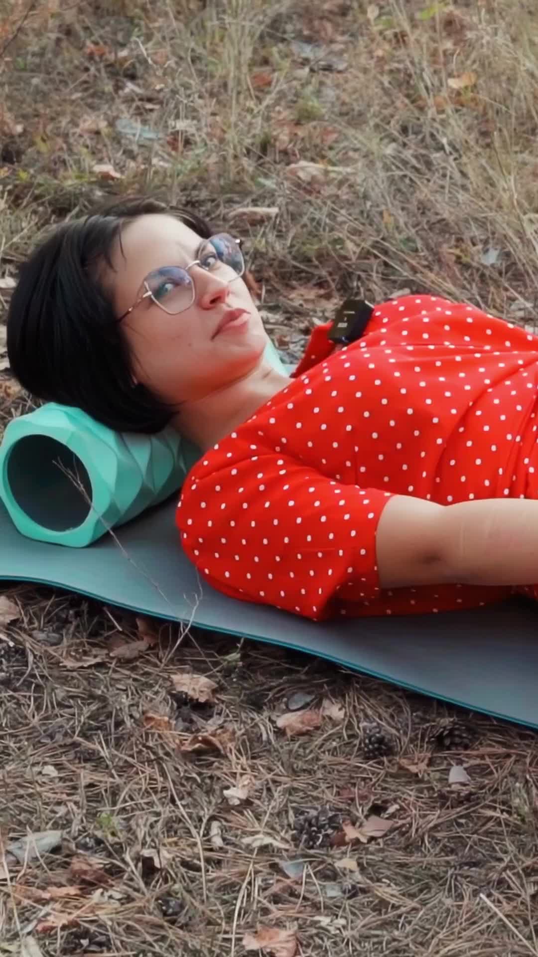 Join Evelina for a peaceful yoga session in her favorite secluded forest spot. Dressed in a beautiful red gown, she gracefully moves through stretching poses designed to improve flexibility and bring relaxation.  #ForestYoga #EvelinaYoga #RedDressYoga #NatureStretching #YogaInNature #MindfulMovement #RelaxationRoutine #FlexibilityJourney #OutdoorYoga #PeacefulPractice