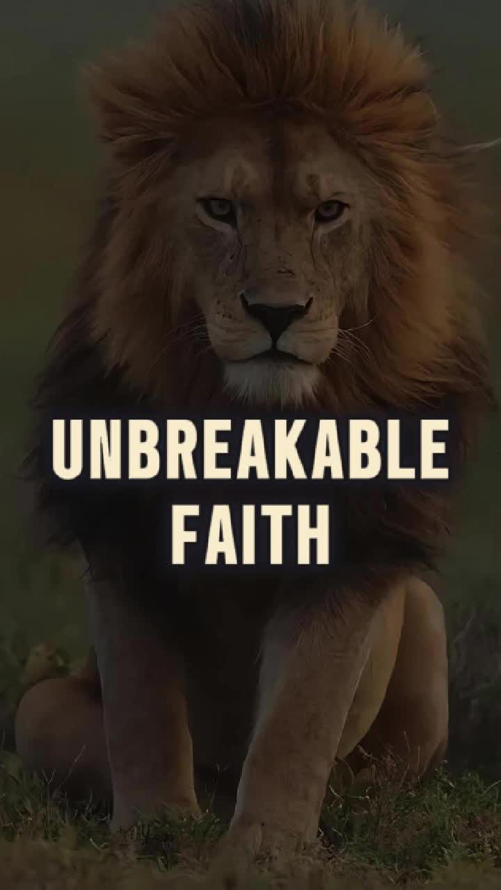 Unbreakable faith… #Motivation #WarriorMindset #RiseAndConquer #FaithOverFear #motivationalmessage 