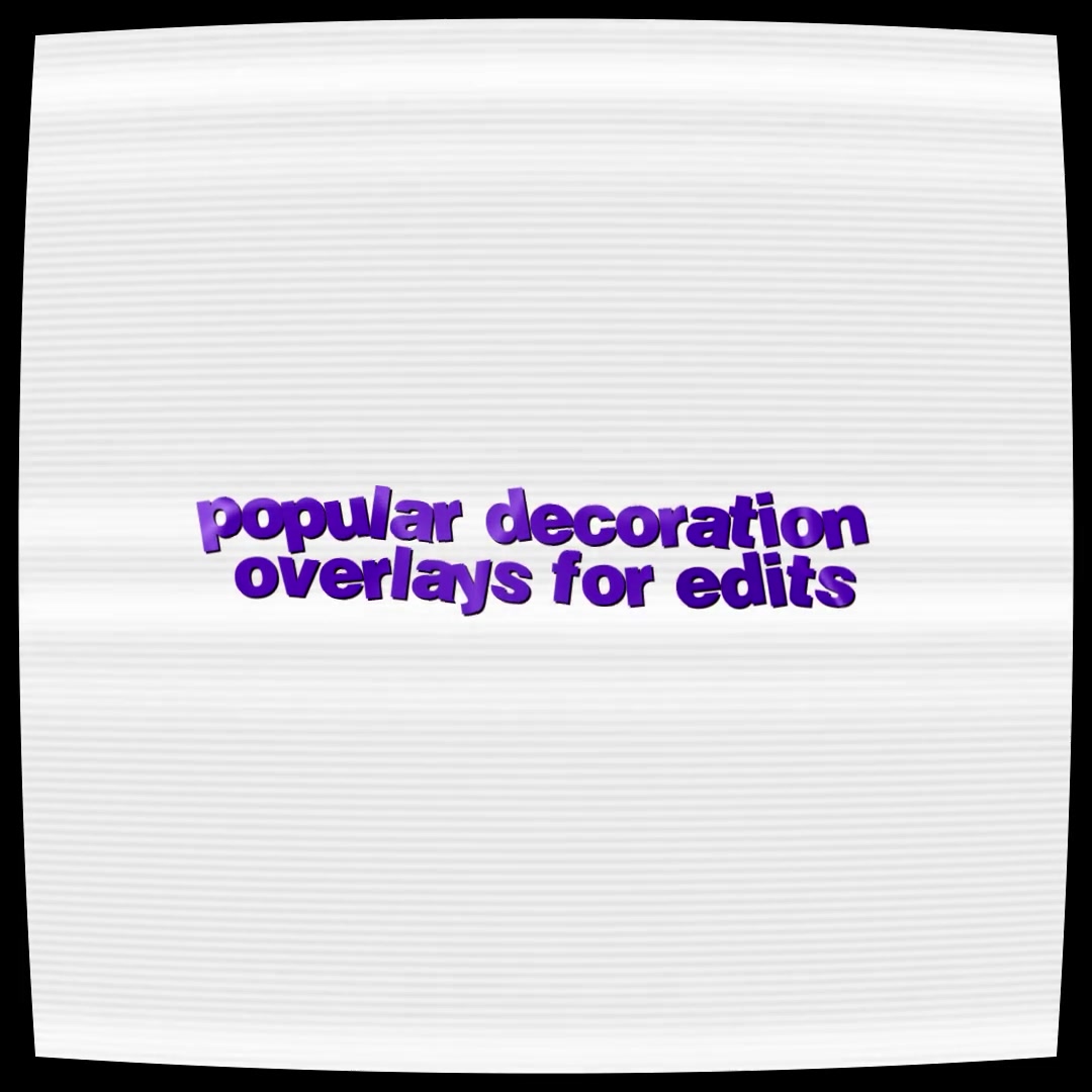 Popular decoration effect overlays for edits || for the audio spectrum overlay: you can slow down/speed up to match your audio! || longer versions will be in my overlay pack :) || #overlaysforedits #overlay #viraledit #editing #edit 