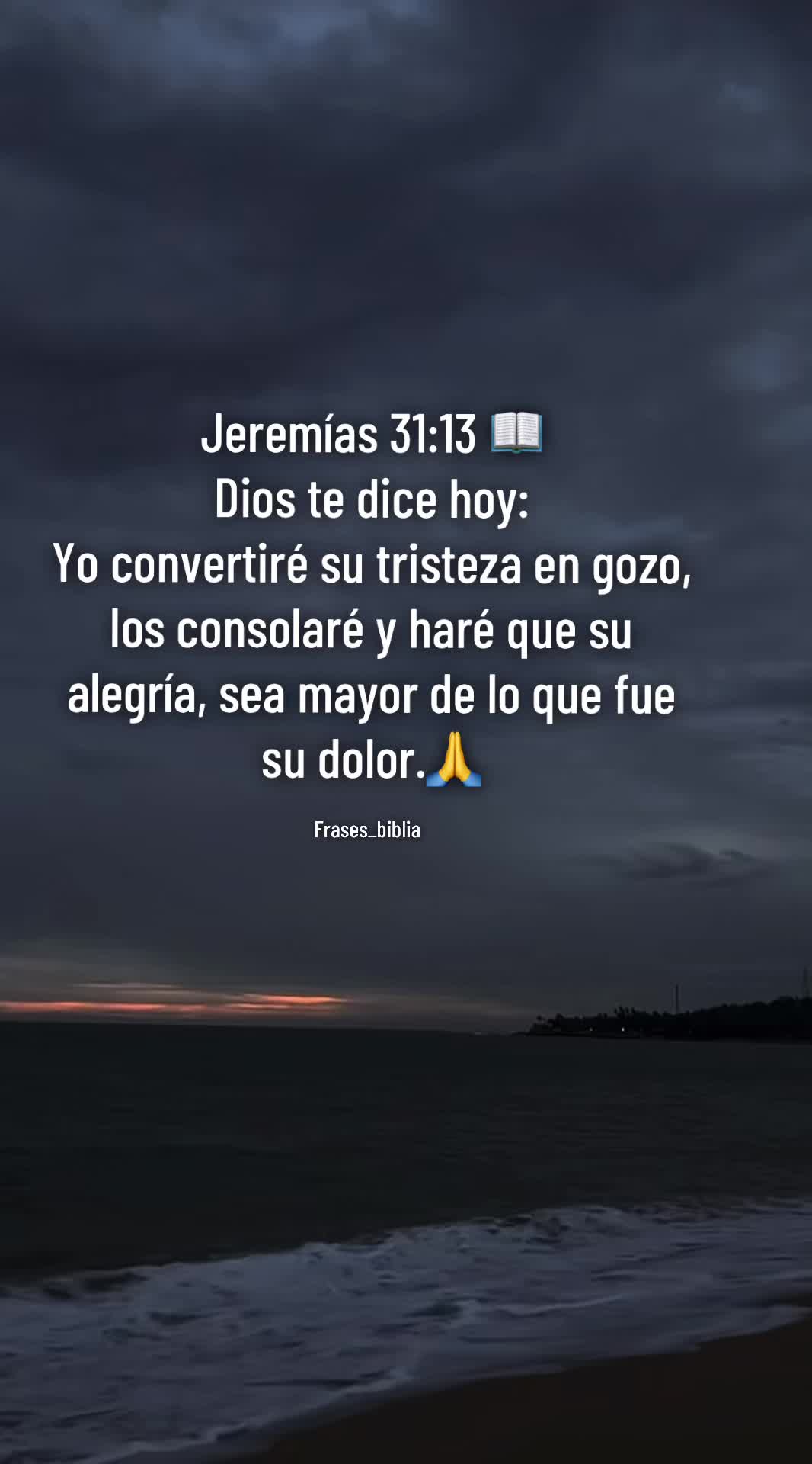 Jeremías 31:13#frasesbiblia🙏🙏 