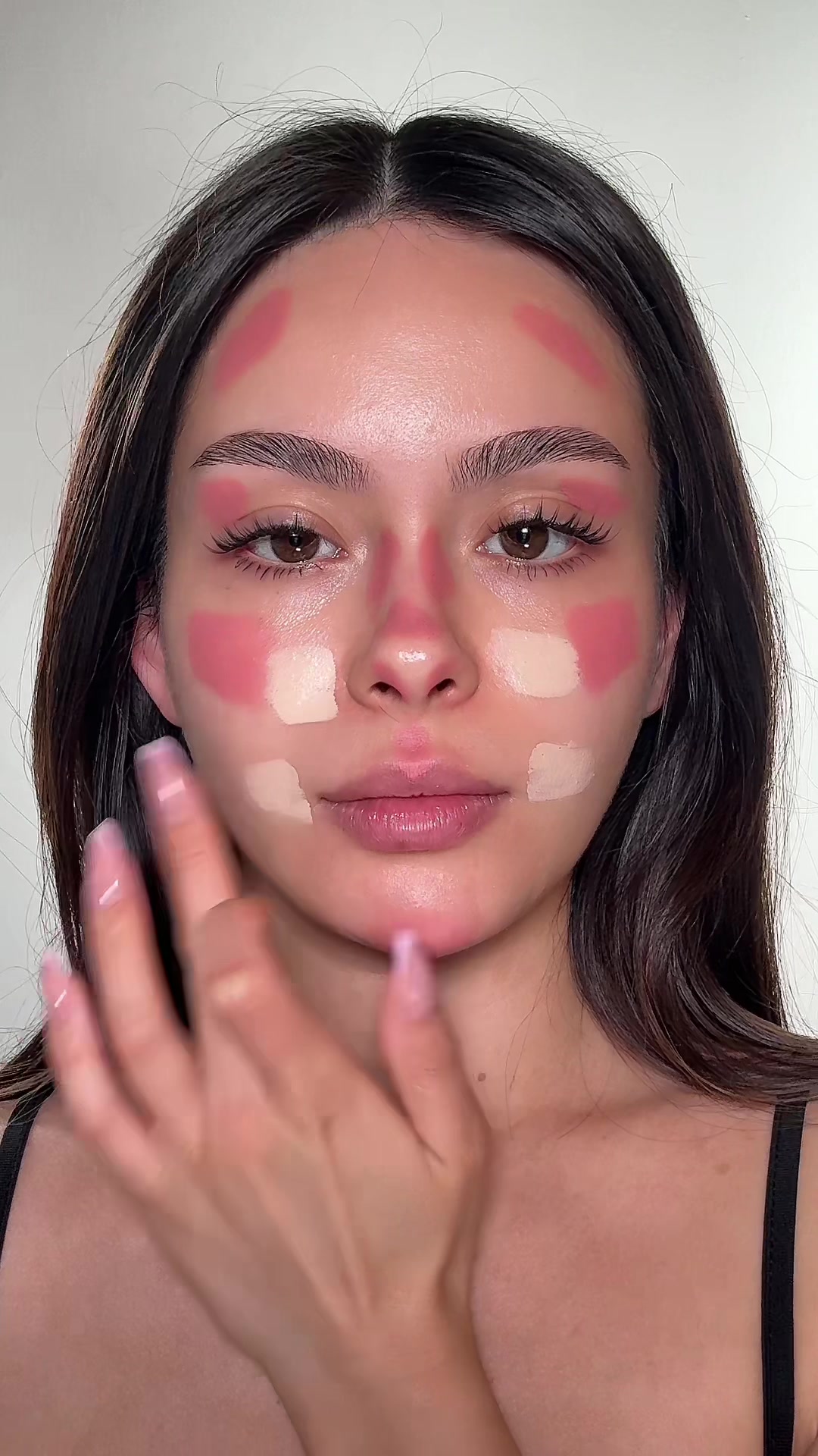 Blush contouring >>> ib @⛅️แต่งหน้ากับเปี๊ยก🌈  #blushblindness  @pradabeauty Touch blush - Dahlia  @Charlotte Tilbury Airbrush Concealer- 3,5 #makeup #blush #viralmakeup 