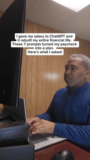 Most people think they have a money problem…
but really, they just have a clarity problem.

When I put my real numbers into ChatGPT — income, bills, spending — everything changed.

Not because AI is magic, but because I finally asked the right prompts.

📌SAVE this now so you can come back to view later.

These are the exact 7 prompts that turned my messy paycheck into an actual financial plan 👇

1️⃣ Budget Clarity
“Here’s my monthly income + expenses: [insert]. Build a realistic, stress-free budget that includes savings, fixed costs, and guilt-free spending.”

2️⃣ Financial Leak Detector
“Based on these expenses, where am I overspending and how can I reduce it without feeling deprived?”

3️⃣ Income Expansion
“With my current income of [$X/month], suggest 3 realistic side hustles I can start with minimal upfront cost and solid ROI in 30 days.”

4️⃣ Smart Savings
“Design a savings plan that helps me build a 3-month emergency fund in [X months] based on my income + expenses.”

5️⃣ High-Impact Debt Reduction
“I have these debts: [list]. Create an aggressive but doable payoff plan using avalanche or snowball.”

6️⃣ Zero-Based Budgeting
“Help me build a zero-based budget for next month where every dollar has a purpose — including fun, food, savings, and self-investment.”

7️⃣ Money Mindset Rewire
“Give me a daily 5-minute money affirmation + reflection exercise to shift from scarcity to abundance with my income.”

Here’s the wild part ↓
Once people start using these 7 prompts, they finally see where their money is going…

and how fast their life can change with actual structure.

And if you want a quick win?
The same system helped me create one single prompt that found hidden subscriptions, duplicate charges, forgotten fees…
and saved $200 in 7 days — without cutting anything fun.

Comment “MONEY PROMPT” and I’ll send it to you.

📌 Save this — future you will thank you.

#chatgpttips #aiprompts #budgetingtips #financialfreedomjourney #moneymindsetshift