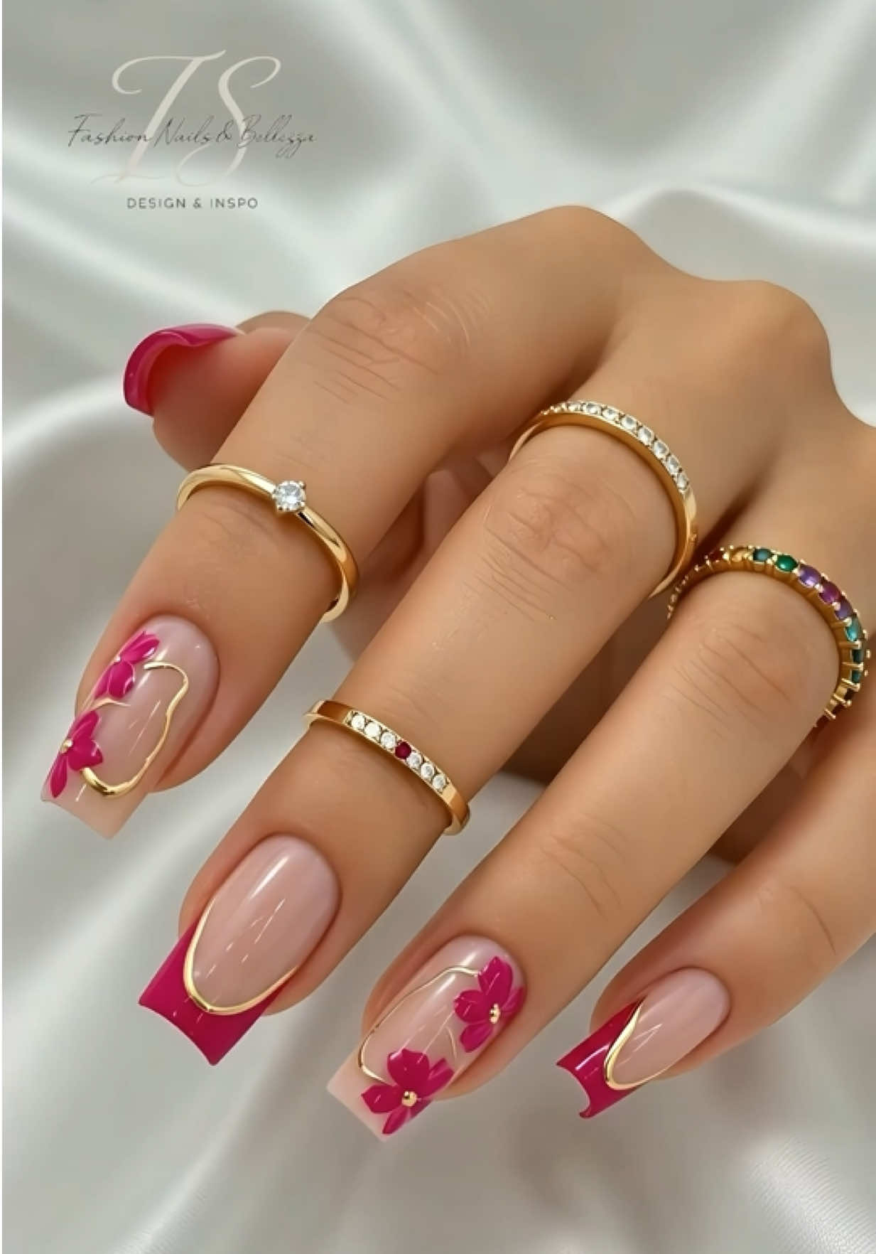 Beautiful nails for your next salon visit 💅 #nailtrends #nailinspo #nailart #nail 