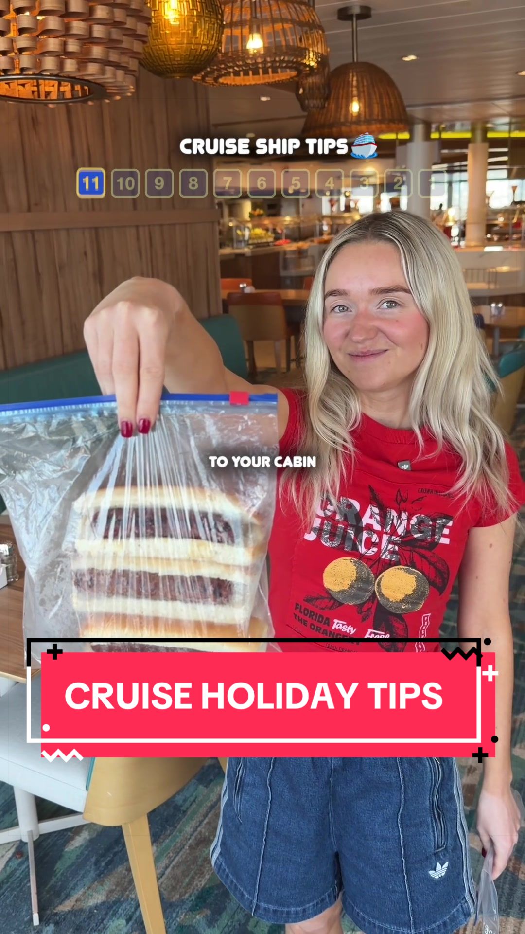 Cruise holiday tips you need to know! If you’re going on a cruise ship holiday this summer then this is for you. How to make the most of a buffet on holiday 👀 #Cruise #CruiseHoliday #Travel #CruiseTok 